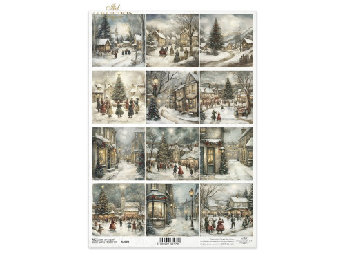 Papier do decoupage A4 - ITD Collection - ryżowy R2668