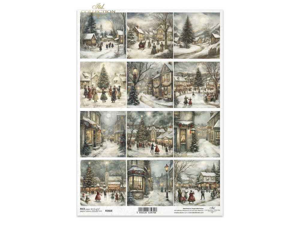 Decoupage rice paper A4 - ITD Collection - R2668