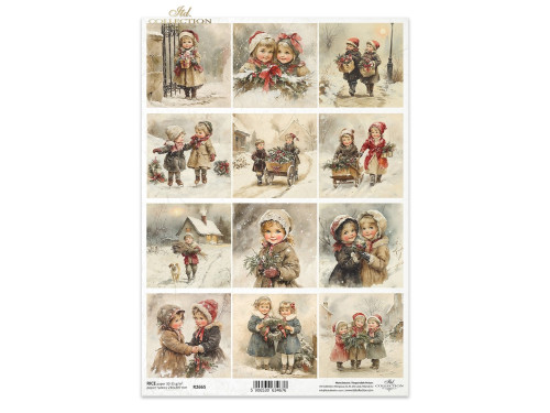 Decoupage rice paper A4 - ITD Collection - R2665