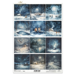 Papier do decoupage A4 - ITD Collection - ryżowy R2662