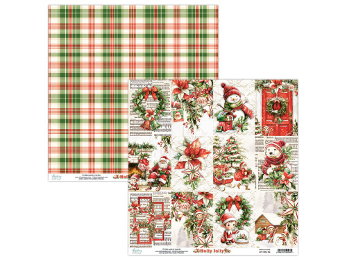 Scrapbooking paper 30,5 x 30,5 cm - Mintay - Holly Jolly 06