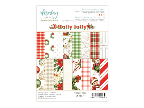 Add-on paper pack - Mintay - Holly Jolly