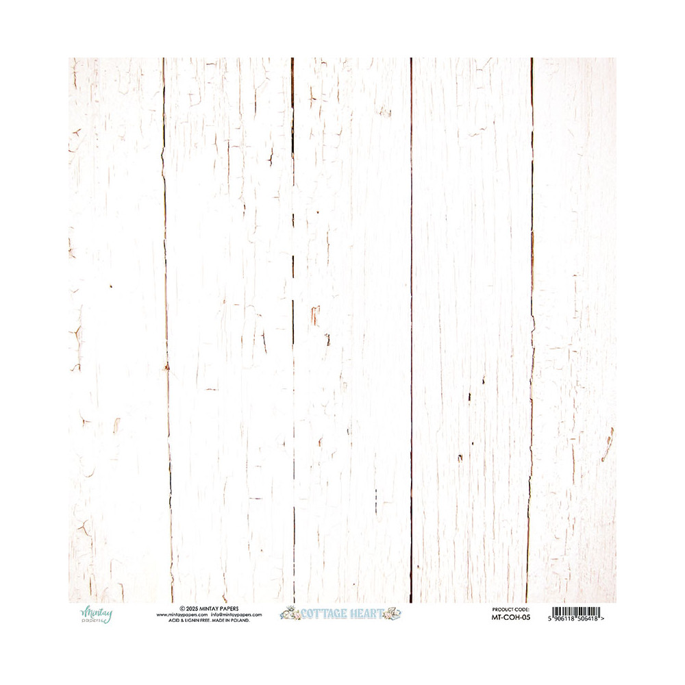 Scrapbooking paper 30,5 x 30,5 cm - Mintay - Cottage Heart 05