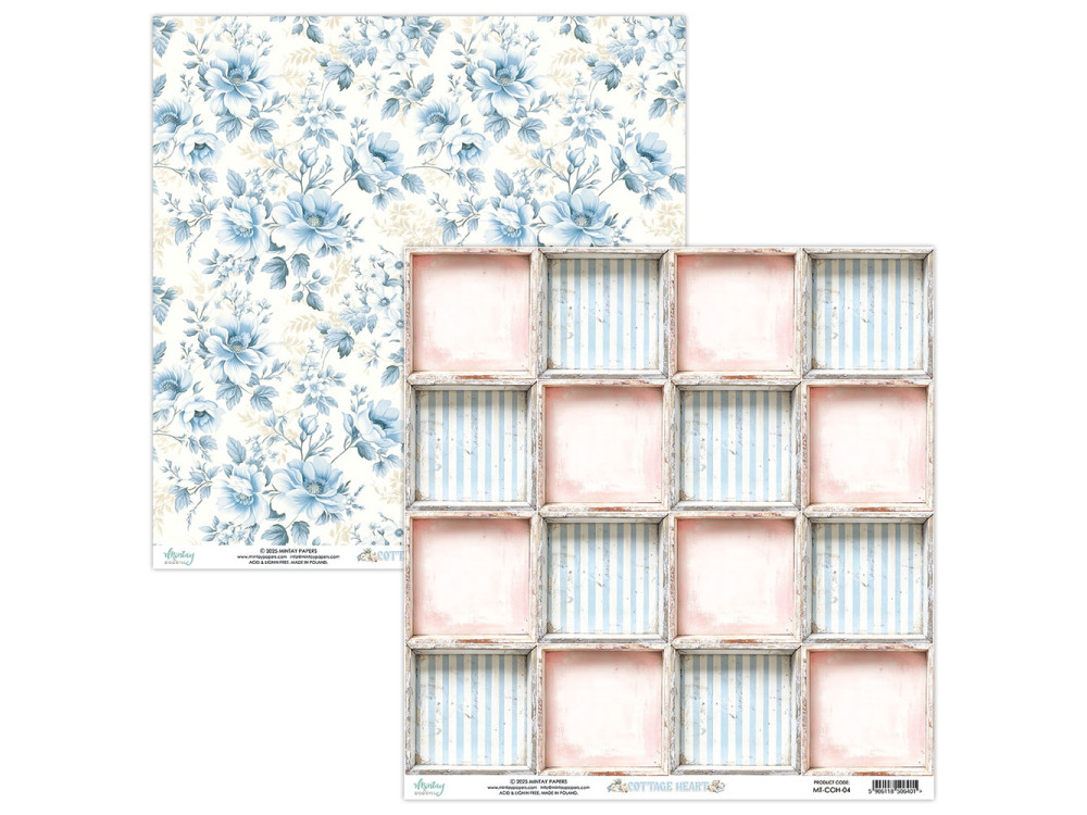 Scrapbooking paper 30,5 x 30,5 cm - Mintay - Cottage Heart 04