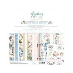 Set of scrapbooking papers 20,3 x 20,3 cm - Mintay - Cottage Heart