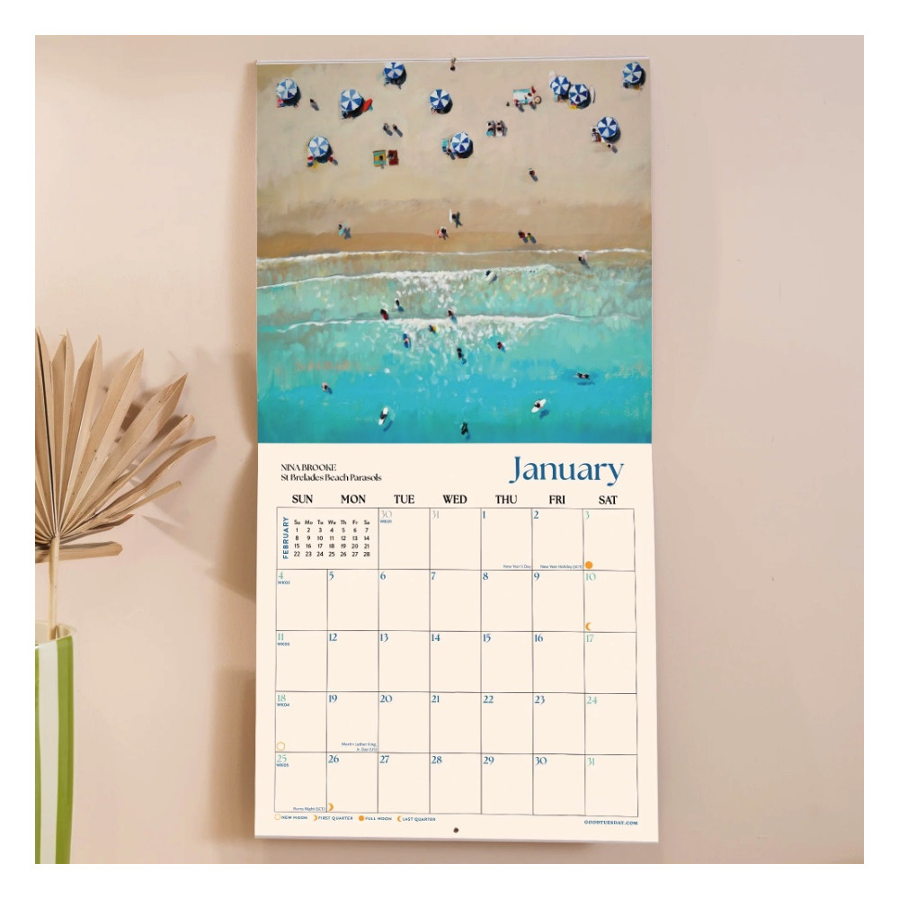 Wall Calendar Ocean Aerials 2026 - Good Tuesday