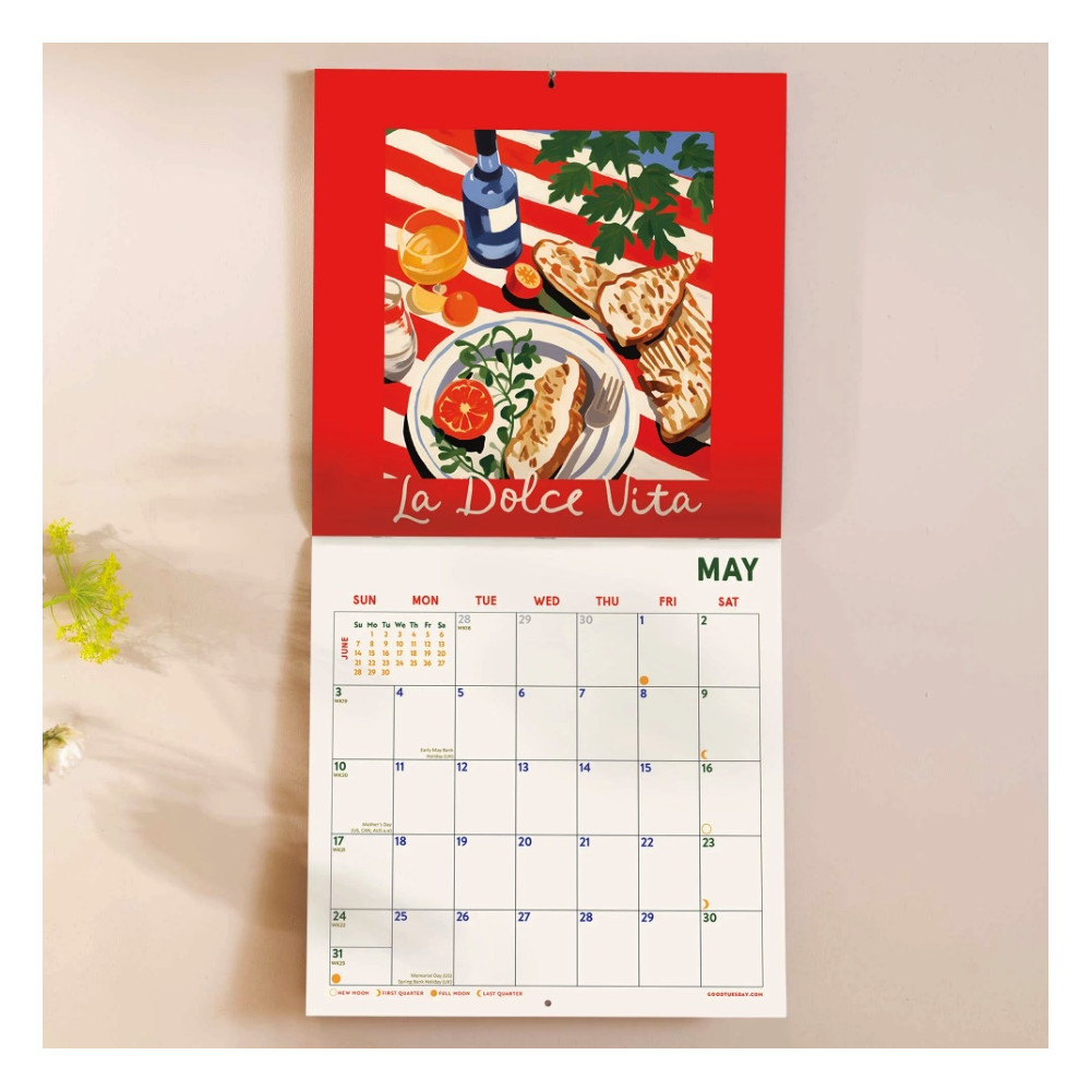 Wall Calendar La Dolce Vita 2026 - Good Tuesday