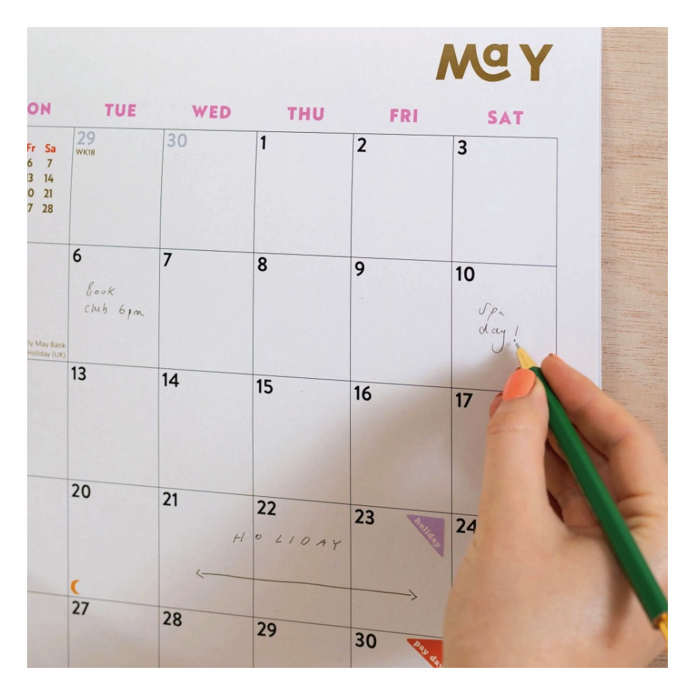 Wall Calendar Modernist Bauhaus Art 2026 - Good Tuesday