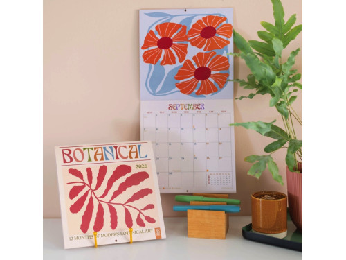 Wall Calendar Modern Botanical Design 2026 21 x 21 cm - Good Tuesday