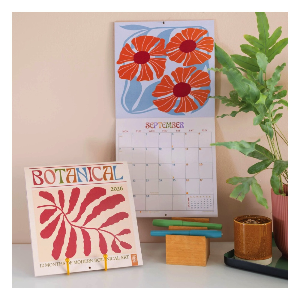 Wall Calendar Modern Botanical Design 2026 21 x 21 cm - Good Tuesday