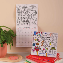 Wall Calendar Colouring Creative Arts 2026 21 x 21 cm - Good Tuesday