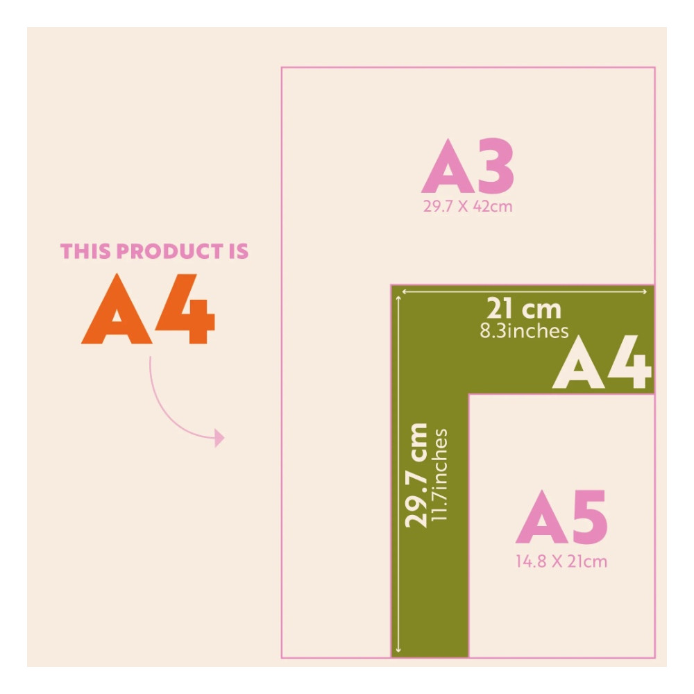 Wall Calendar Checks & Stripes 2026 A4 - Good Tuesday