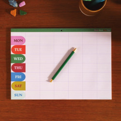 Monthly Planner Pad Work Hard Play Nice A4 - Good Tuesday