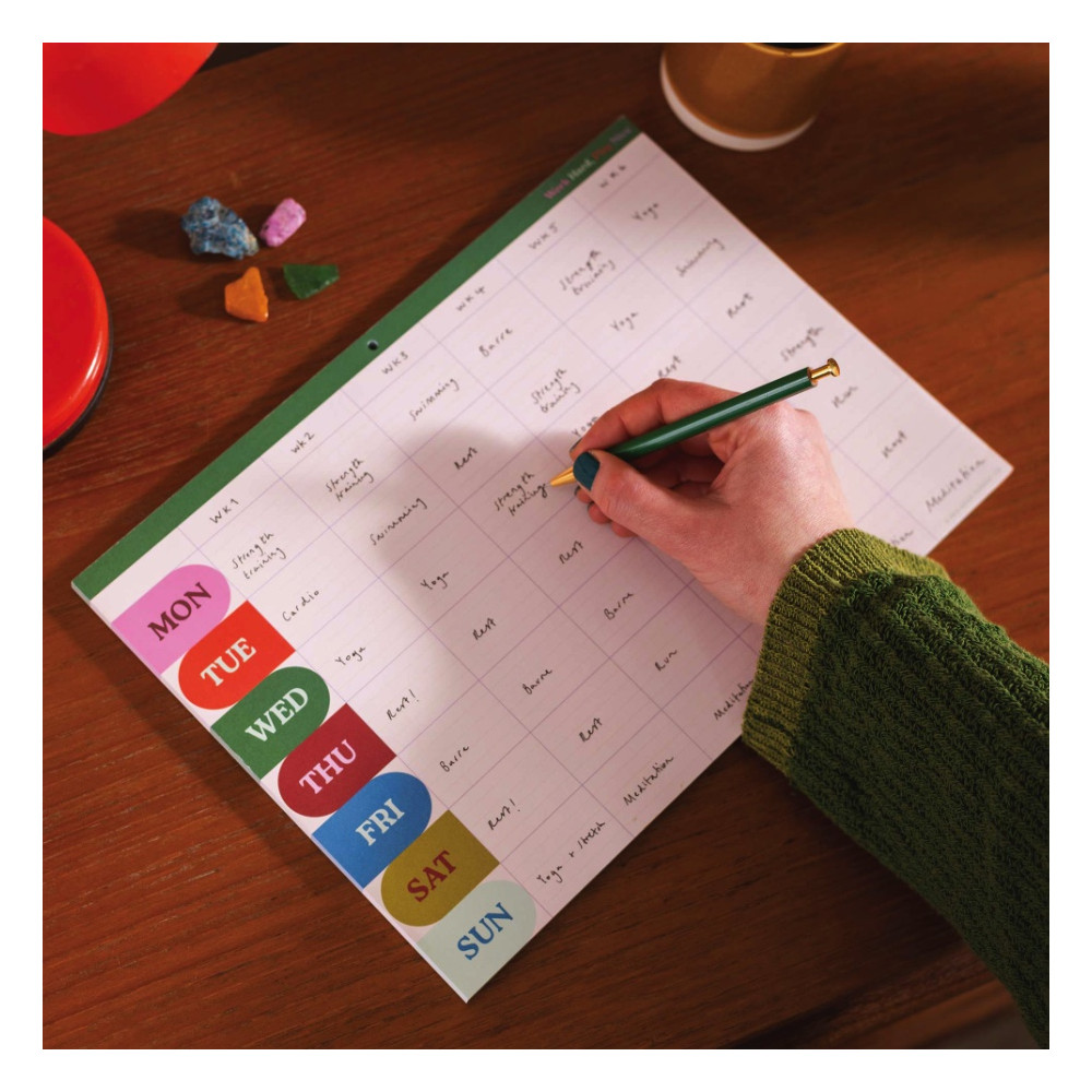 Monthly Planner Pad Work Hard Play Nice A4 - Good Tuesday