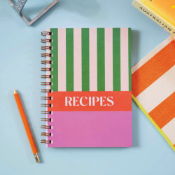 Recipe Book Journal Cabana Stripe A5 - Good Tuesday