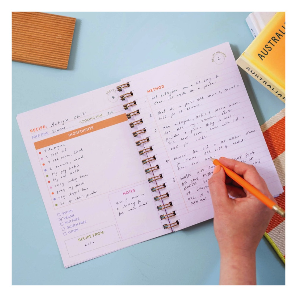 Recipe Book Journal Cabana Stripe A5 - Good Tuesday