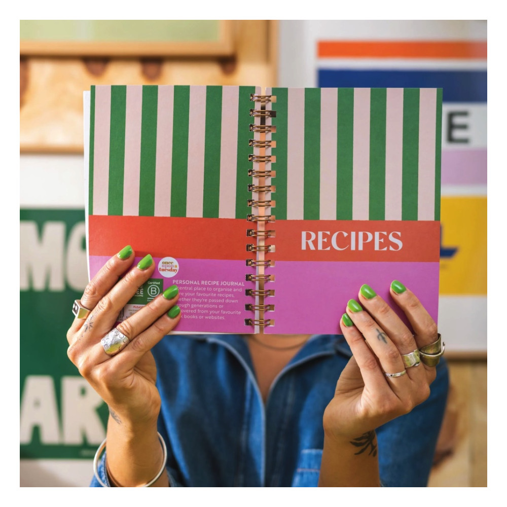 Recipe Book Journal Cabana Stripe A5 - Good Tuesday