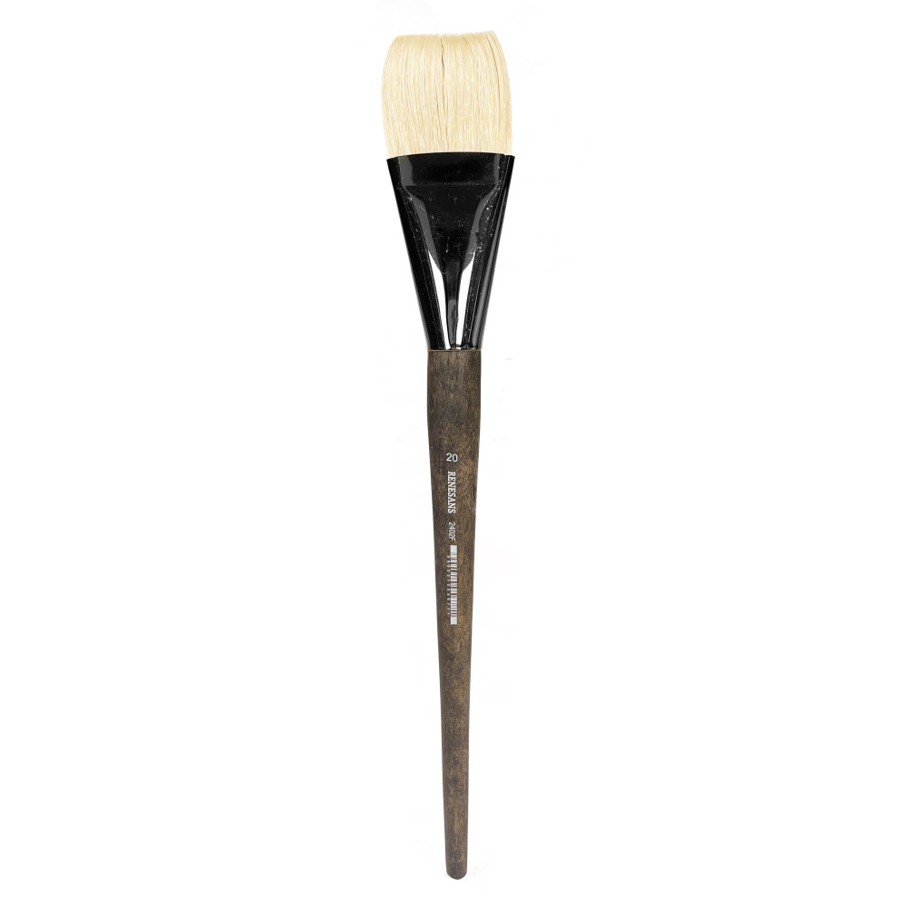 Flat natural bristle 2402F series brush - Renesans - no. 20