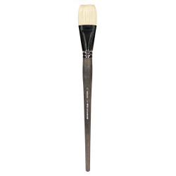 Flat natural bristle 2402F series brush - Renesans - no. 16