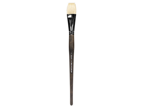 Flat natural bristle 2402F series brush - Renesans - no. 14