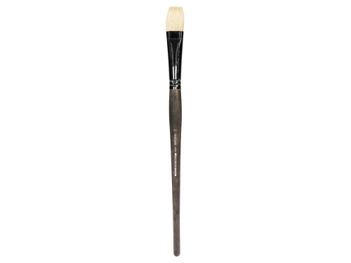 Flat natural bristle 2402F series brush - Renesans - no. 12
