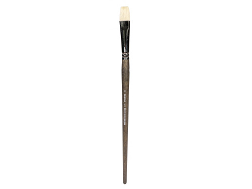 Flat natural bristle 2402F series brush - Renesans - no. 10