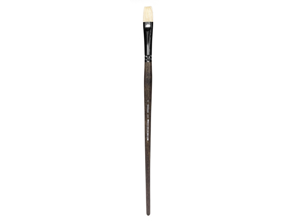Flat natural bristle 2402F series brush - Renesans - no. 8