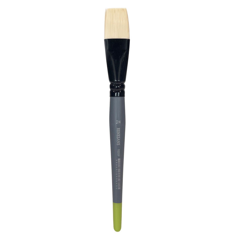 Flat synthetic bristle 1005F series brush - Renesans - no. 24