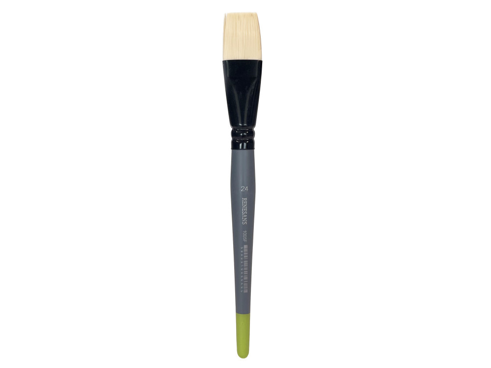 Flat synthetic bristle 1005F series brush - Renesans - no. 24