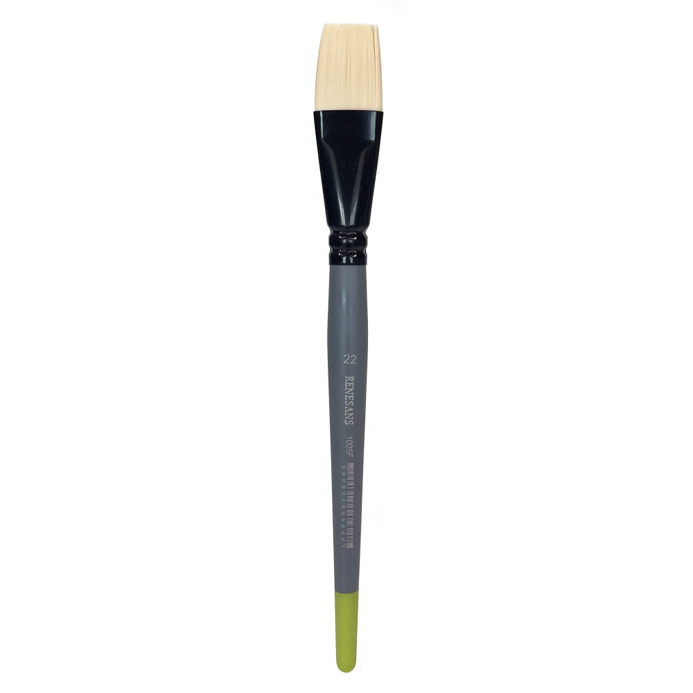 Flat synthetic bristle 1005F series brush - Renesans - no. 22