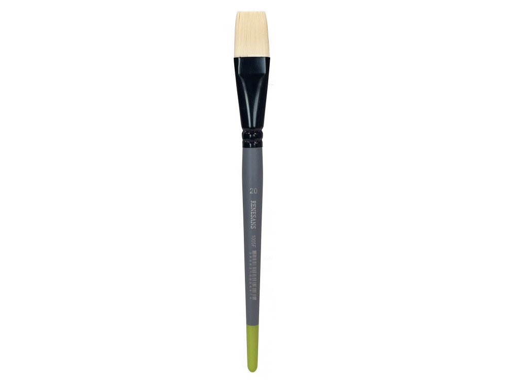 Flat synthetic bristle 1005F series brush - Renesans - no. 20