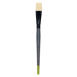 Flat synthetic bristle 1005F series brush - Renesans - no. 18