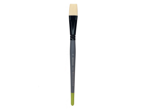 Flat synthetic bristle 1005F series brush - Renesans - no. 18