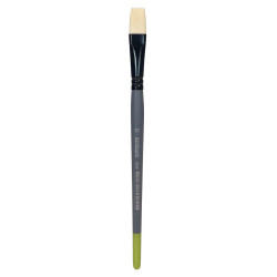 Flat synthetic bristle 1005F series brush - Renesans - no. 12