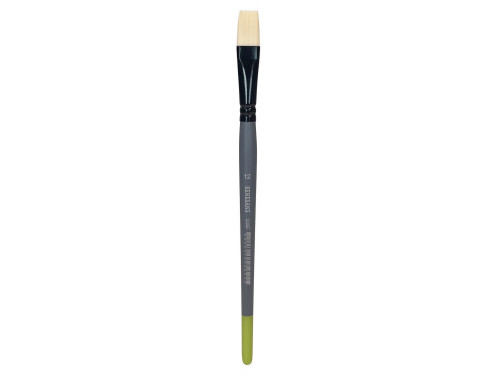 Flat synthetic bristle 1005F series brush - Renesans - no. 12