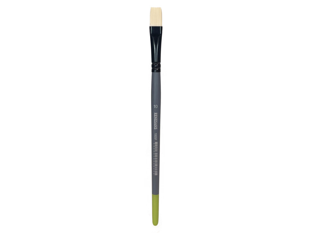 Flat synthetic bristle 1005F series brush - Renesans - no. 10