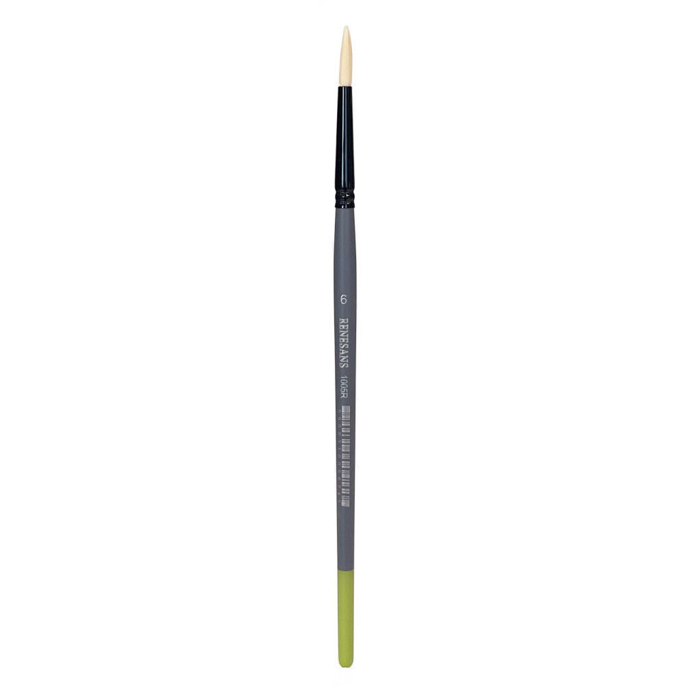 Round synthetic bristle 1005R series brush - Renesans - no. 6