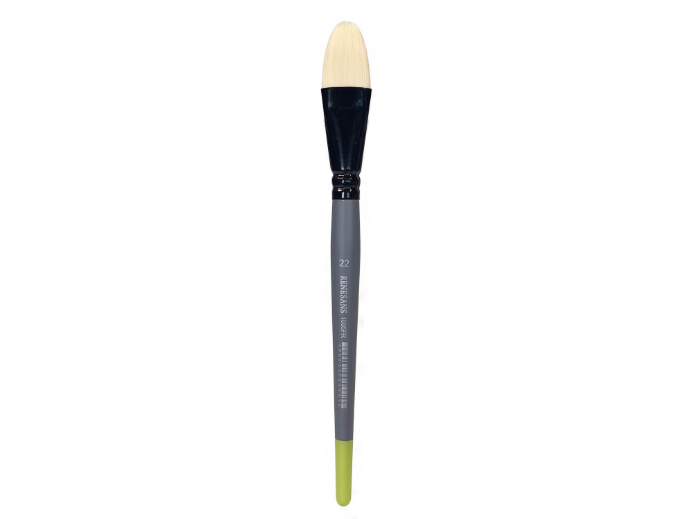 Filbert synthetic bristle 1005FR series brush - Renesans - no. 22