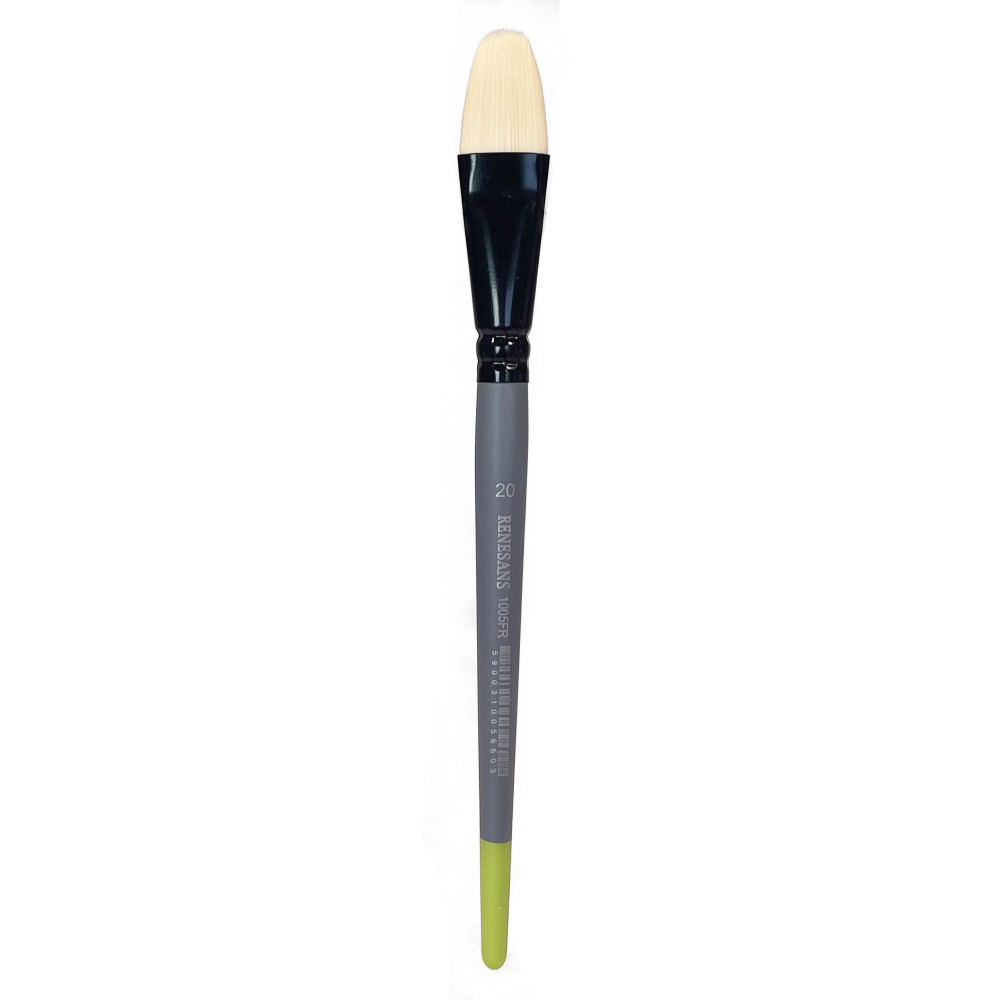 Filbert synthetic bristle 1005FR series brush - Renesans - no. 20