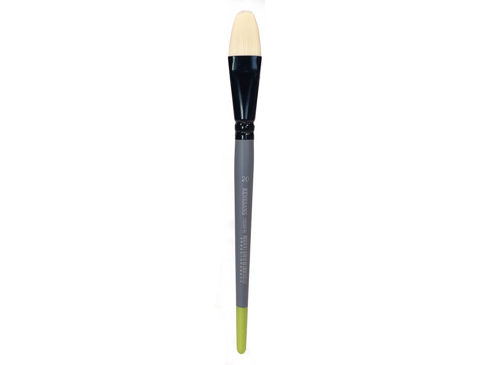 Filbert synthetic bristle 1005FR series brush - Renesans - no. 20