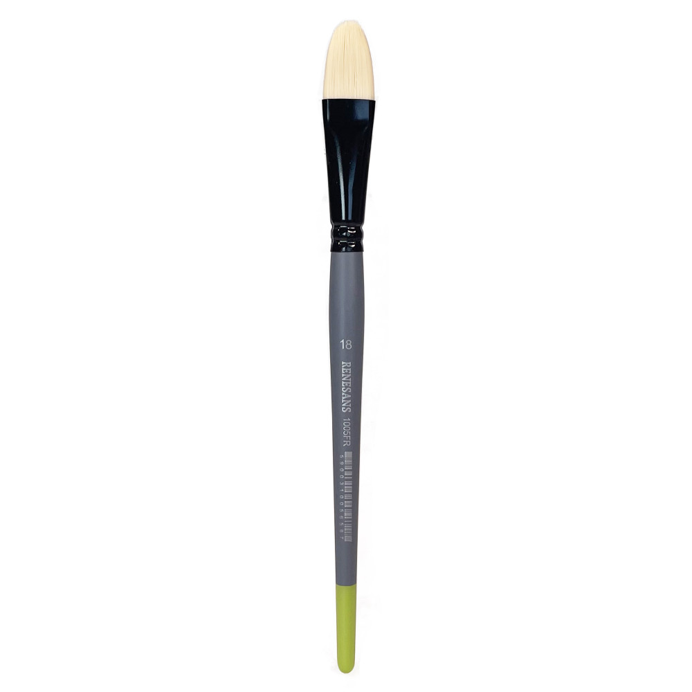 Filbert synthetic bristle 1005FR series brush - Renesans - no. 18