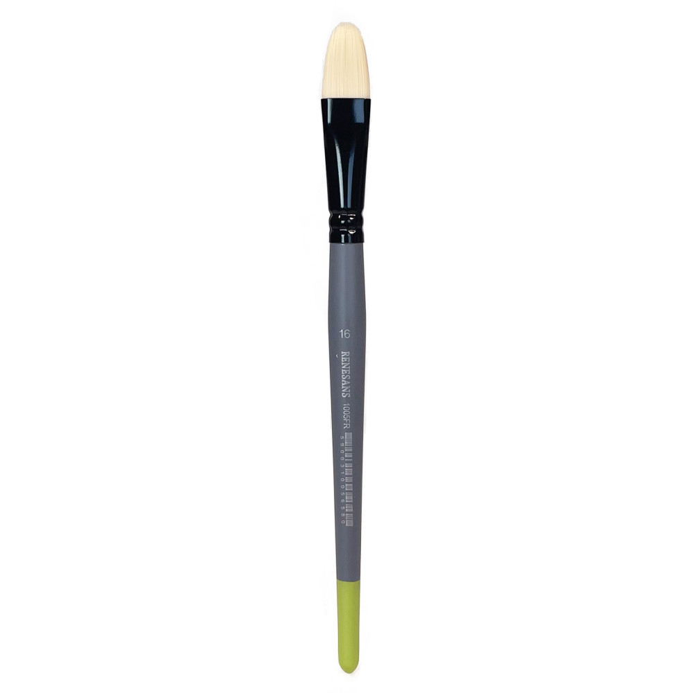 Filbert synthetic bristle 1005FR series brush - Renesans - no. 16
