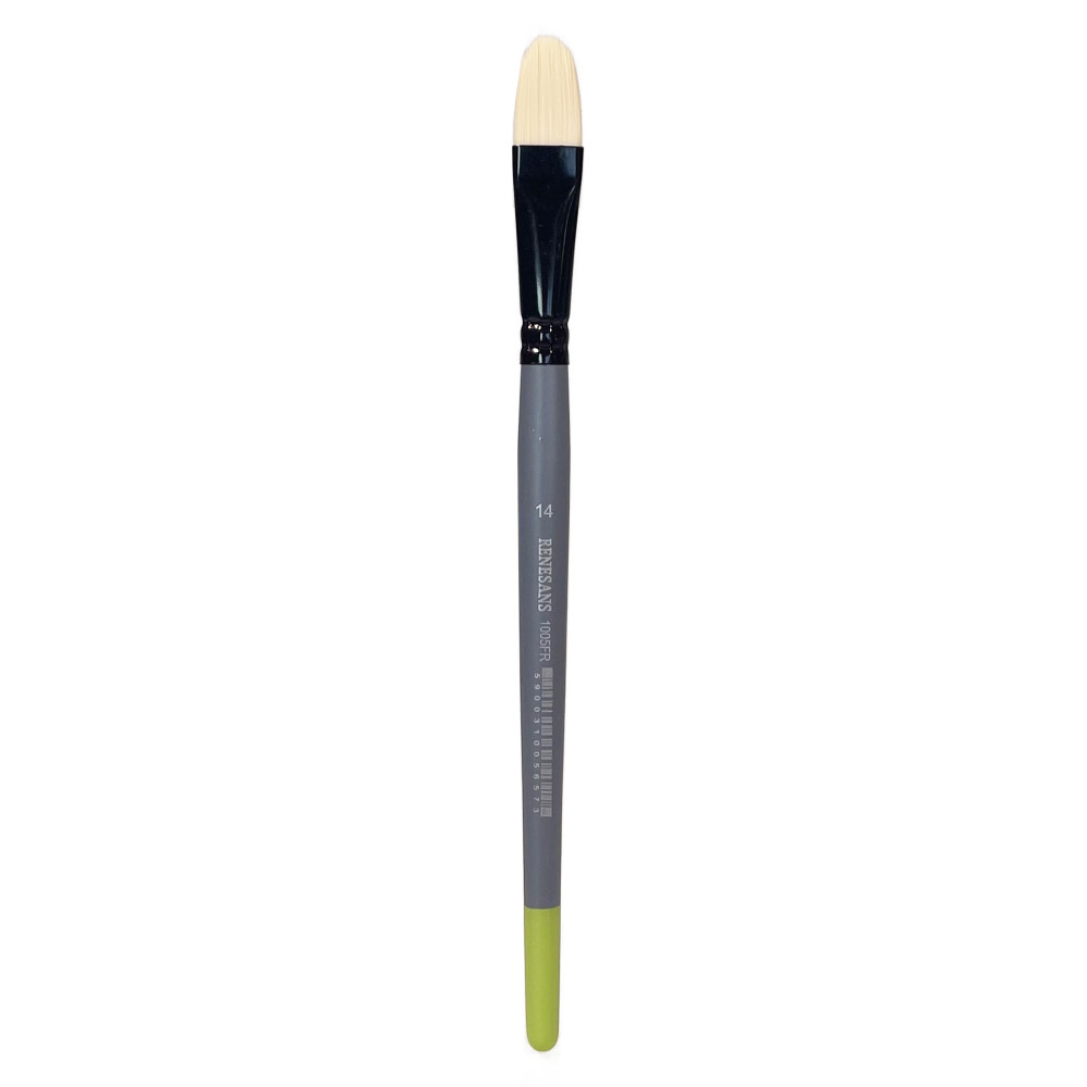 Filbert synthetic bristle 1005FR series brush - Renesans - no. 14