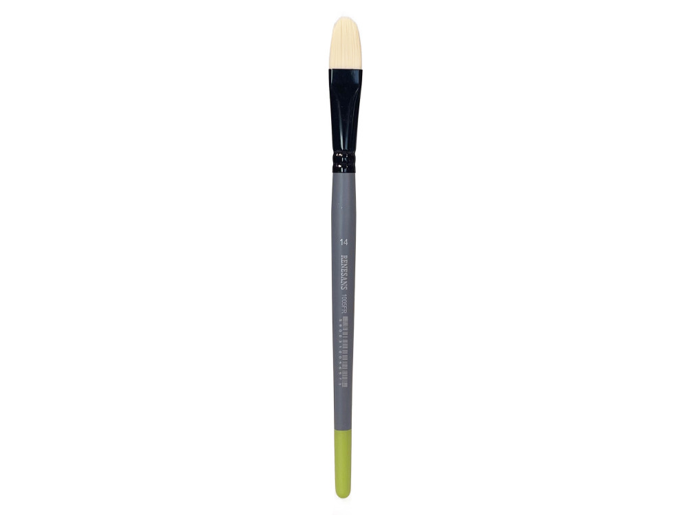 Filbert synthetic bristle 1005FR series brush - Renesans - no. 14