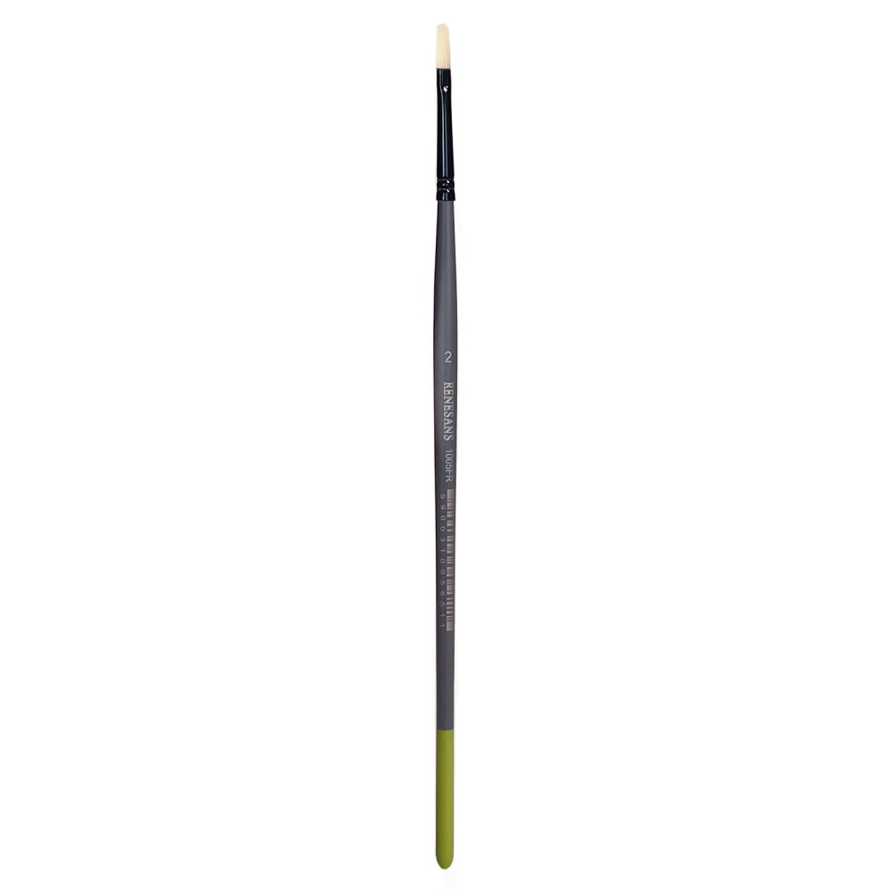 Filbert synthetic bristle 1005FR series brush - Renesans - no. 2