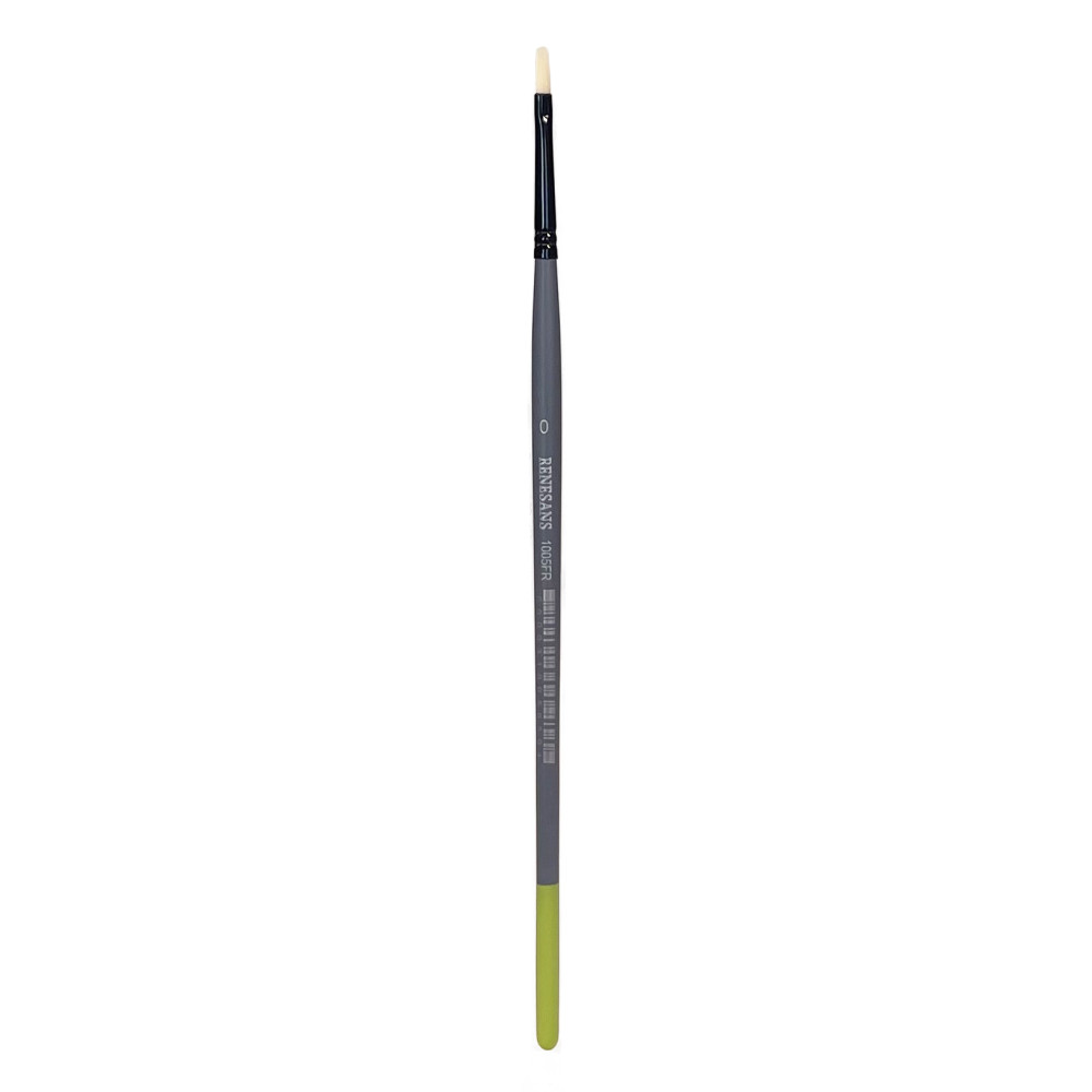Filbert synthetic bristle 1005FR series brush - Renesans - no. 0