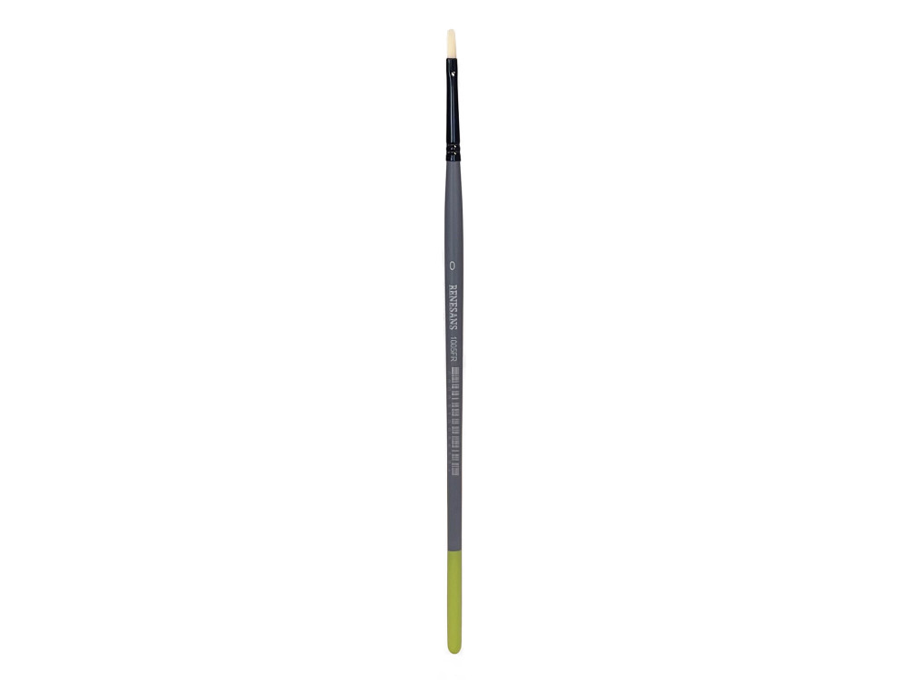 Filbert synthetic bristle 1005FR series brush - Renesans - no. 0