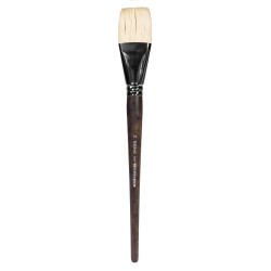 Flat natural bristle 2402F series brush - Renesans - no. 18