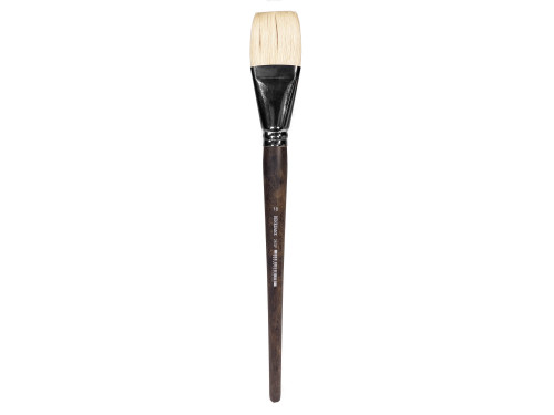 Flat natural bristle 2402F series brush - Renesans - no. 18