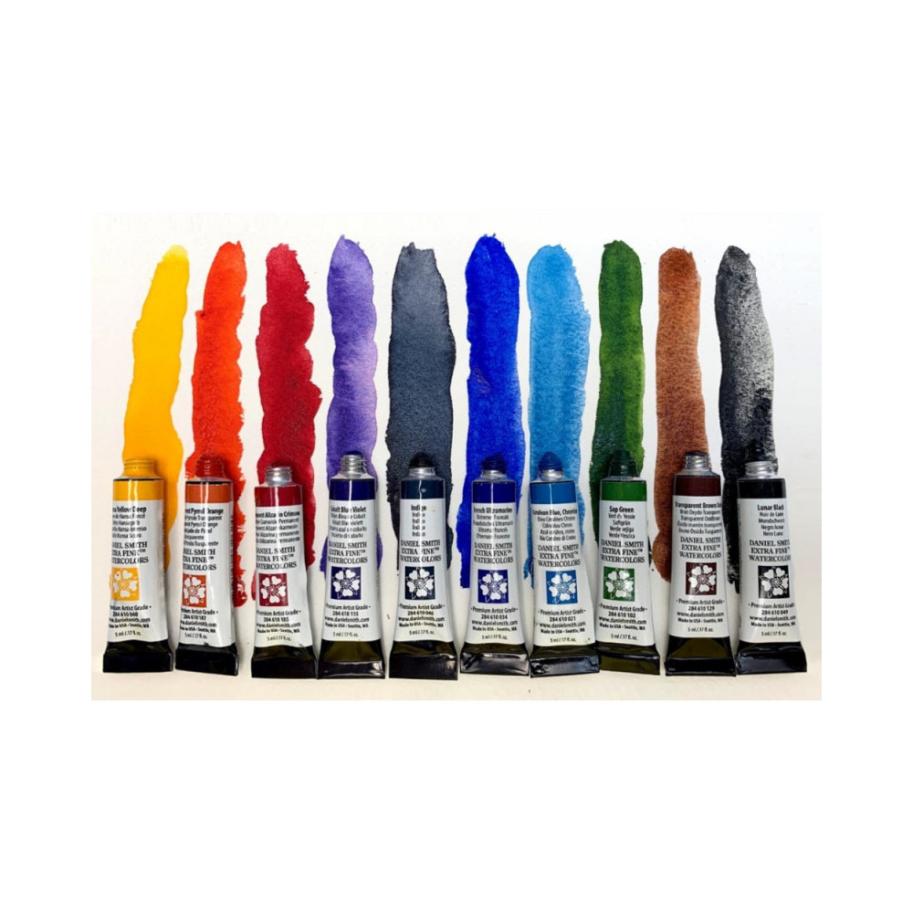Set of Extra Fine Paul Wang's Colour Play Lab Watercolor paints - Daniel Smith - 10 x 5 ml